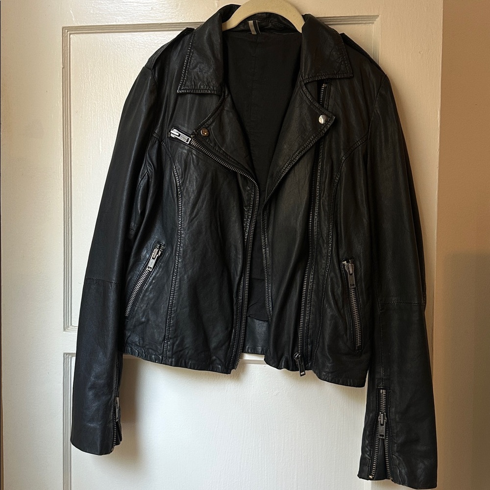 TOPSHOP REAL LEATHER JACKET